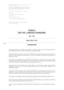 Punch, or the London Charivari, Volume 152, April 18, 1917