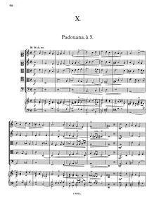 Partition  X, Banchetto Musicale, Schein, Johann Hermann
