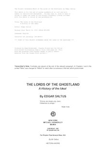 The Lords of the Ghostland - A History of the Ideal