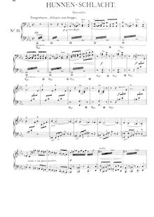 Partition complète (S.596b), Hunnenschlacht, Symphonic Poem No.11
