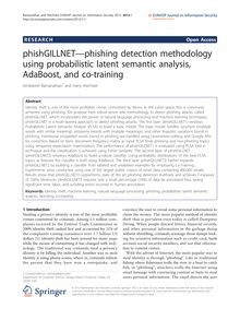 phishGILLNET—phishing detection methodology using probabilistic latent semantic analysis, AdaBoost, and co-training