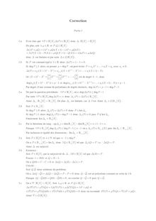 Correction : Algèbre linéaire, Polynômes factoriels