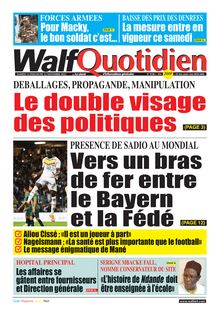 Walf Quotidien n°9188 - du 12 au 13 novembre 2022