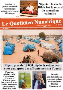 Le Quotidien Numérique d’Afrique N° 2194 - Du mercredi 17 mai 2023