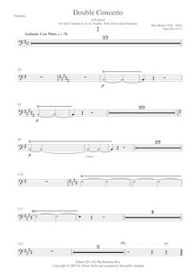 Partition timbales, Dopel-Konzerte für Karinette (oder Violine), viole de gambe und Orchester, Op.88