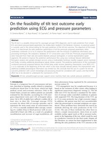 On the feasibility of tilt test outcome early prediction using ECG and pressure parameters