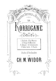 Partition complète, La korrigane, Suite d orchestre, Widor, Charles-Marie par Charles-Marie Widor