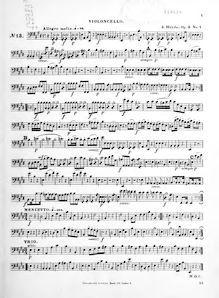 Partition violoncelle, corde quatuors, Op.3, Haydn, Joseph