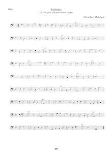 Partition basse, Sinfonia from Intermedio 5, Malvezzi, Cristofano