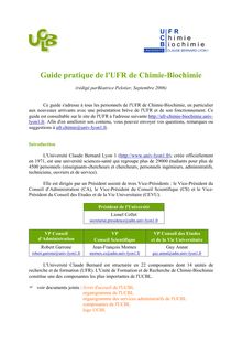 Guide de l étudiant 2006-2007 - Guide pratique de l UFR de Chimie ...