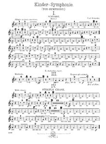 Partition Rattle, Kinder-Sinfonie, Op.239, Toy Symphony, Reinecke, Carl