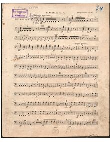 Partition timbales en C♯, F♯, Overture to Goethe s Faust, Op.80