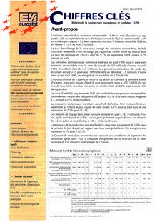 CHIFFRES CLES. Bulletin de la conjoncture européenne et synthèses 12/99