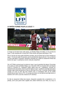 Football : classement des buteurs de la 31ème journée de Ligue 1