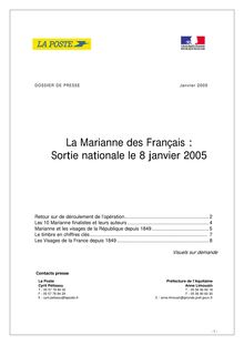 La Marianne des Français : Sortie nationale le 8 janvier 2005