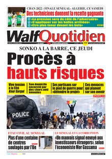 Walf Quotidien N° 9257 - Du jeudi 2 février 2023