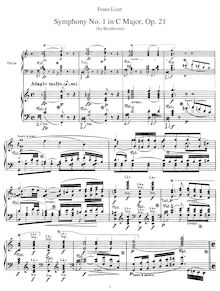 Partition complète (S.464/1), Symphony No.1 en C, Op.21