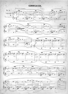 Partition , Communion, Cinquante pièces d orgue, 1e  (1-25), Batiste, Edouard par Edouard Batiste