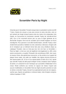 Scrambler Paris by Night