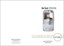 Notice Téléphone portable Alcatel  One Touch Chrome