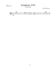 Partition hautbois 2, Symphony No.7  Requiem , C minor, Rondeau, Michel par Michel Rondeau