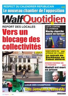 Walf Quotidien n°8717 - du jeudi 15 avril 2021