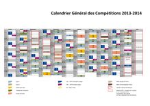 Football - Calendrier Général des Compétitions 2013-2014