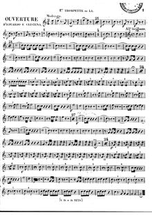 Partition trompette 1, 2 (A), Eduardo e Cristina, Dramma in due atti par Gioacchino Rossini