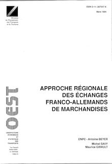 Approche régionale des échanges franco allemands de marchandises. : 9273_1