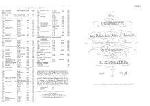 Partition parties complètes, 6 corde quintettes, Op.8, Krommer, Franz
