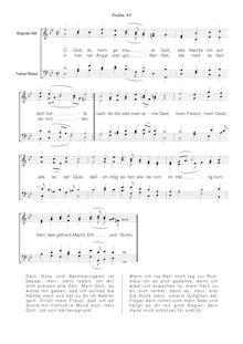 Partition Ps.63: O Gott, du mein getreuer Gott, SWV 160, Becker Psalter, Op.5