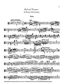 Partition altos, Eine Faust-Ouvertüre, D minor, Wagner, Richard