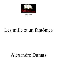 Les mille et un fantômes Alexandre Dumas