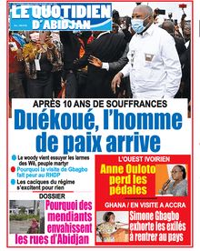 Le Quotidien d’Abidjan n°4098 - du mardi 05 avril 2022