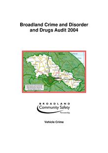Crime & Disorder & Drugs Audit 2004 - Vehicle Crime