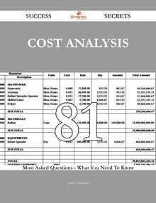 Cost Analysis 81 Success Secrets - 81 Most Asked Questions On Cost Analysis - What You Need To Know