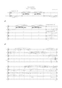 Partition , Pastorale, Via sacra, 5 geistliche Stücke für Sopran- und Altsolo, Frauenchor und Orchester