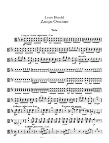 Partition altos, Zampa, ou La fiancée de marbre, Opéra comique en trois actes