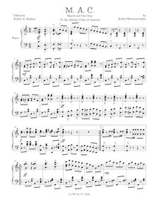 Partition complète, M.A.C. March et Two-Step, C major, Stults, Robert Morrison