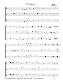 Partition Fantasia VdGS No.496 – partition complète, fantaisies pour 2 violes de gambe