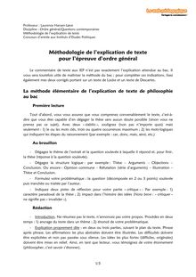 Prépa Sciences Po – Philo – Méthodologie – Explication de texte