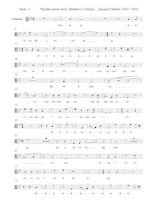 Partition Ch.1 - ténor [C3 clef], Sacrae symphoniae, Gabrieli, Giovanni