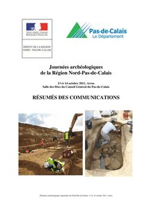 Journées archéologiques de la Région Nord-Pas-de-Calais ...
