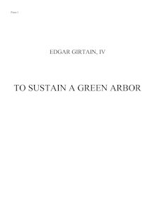 Partition Piano 1, To Sustain a Green Arbor, Girtain IV, Edgar