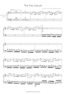 Partition Marimba 2 - musicien 2, pour wet lettuce, Psimikakis-Chalkokondylis, Nikolaos-Laonikos
