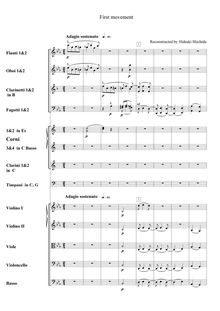 Partition , Adagio sostenuto–Allegro, Symphony No.10 – Fragmentary sketches