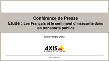 Etude : Les Français et le sentiment d’insécurité dans les transports publics