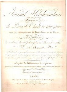 Partition complète, Le Montagnard Émigré, Romance, Choron, Alexandre-Étienne