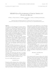 ADAM33 gene polymorphisms in chronic obstructive pulmonary disease