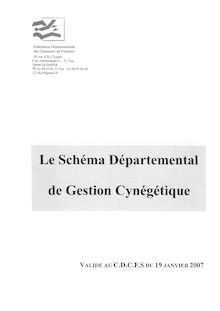 Schéma départemental de gestion cynégétique - Fédération ...